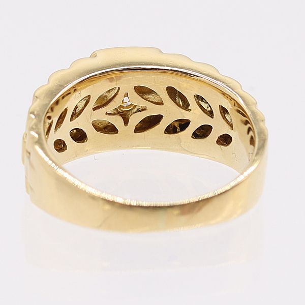 K18 YG 750 ダイヤリング 0.18g 0.10ct ジュエリー 4665210 10GTT AKO KMR ABC 16993