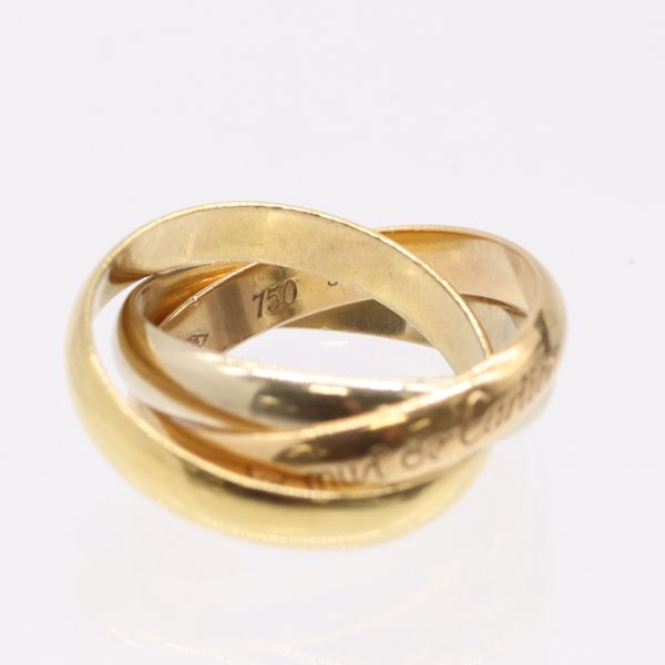 カルティエ トリニティリング 750 YG×PG×WG 7.9g 52 A7636B ジュエリー 5747610 10NBT AKO ABC 17018