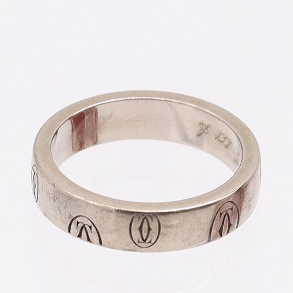 カルティエ バースデーリング 750 WG 5.0g 47 イニシャル FL4858 アクセサリー ジュエリー 5266800 10NBT AKO ABC 17017