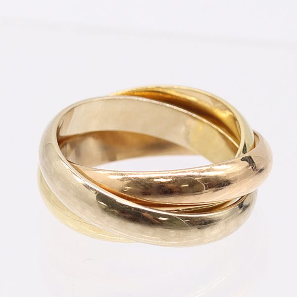 カルティエ トリニティリング 750 YG×PG×WG 11.5g ジュエリー 0536910 10NBT AKO 17025 ABC