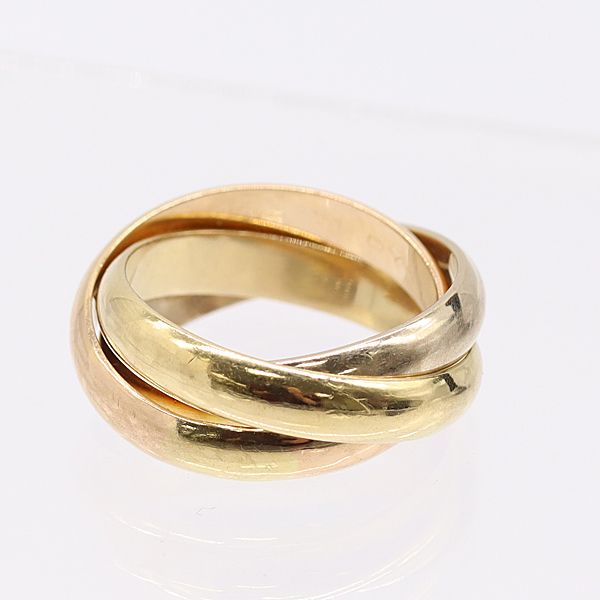 カルティエ トリニティリング 750 YG×PG×WG 11.5g アクセサリー ジュエリー 0536910 10NBT AKO 17025 ABC