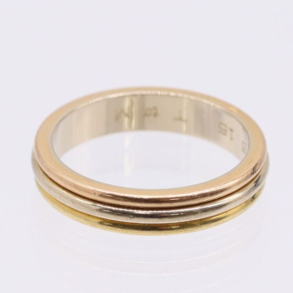 カルティエ スリーゴールドリング 750 YG×PG×WG 4.8g 52 L79004 ジュエリー 5266800 10NBT AKO ABC 17020