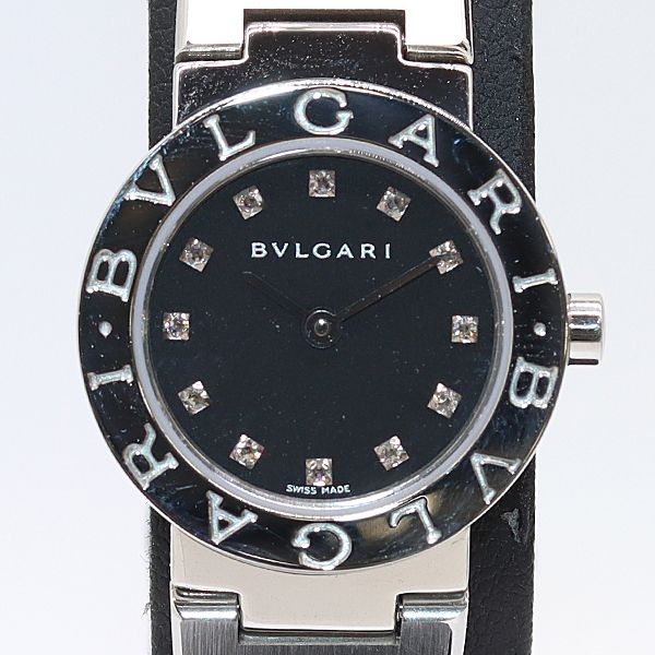 稼働 ブルガリ BB23SS ブラック文字盤 QZ ブルガリブルガリ レディース腕時計 0062700 10RKT KMR ABC 17004