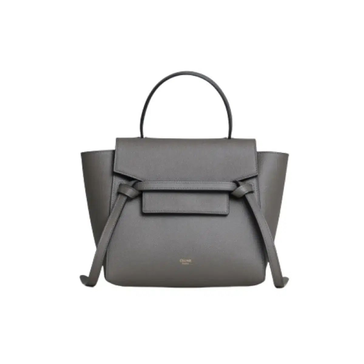 Celine セリーヌ ナノ ベルトバッグ グレー