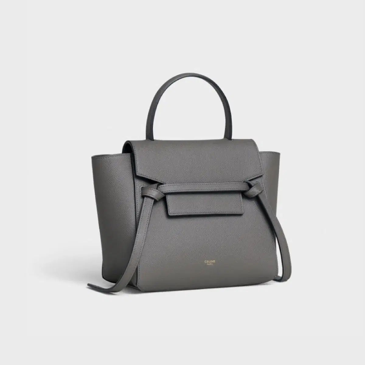 Celine セリーヌ ナノ ベルトバッグ グレー