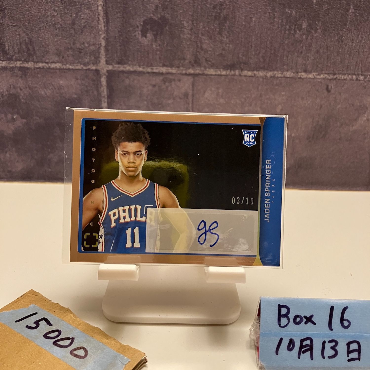 2021-22 Panini Jaden Springer 03 10 直筆サインカード Philadelphia 76ers RC ルーキー Rookie カード
