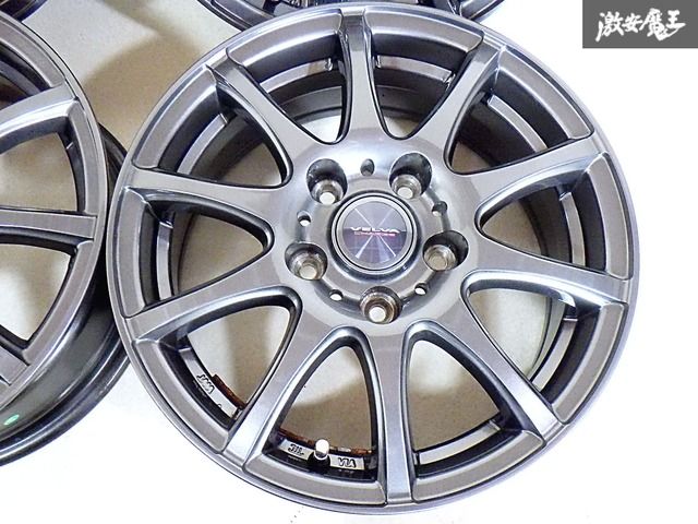 ●Weds VELVA CHARGE 15インチ 6J 43 PCD114.3 5H 5穴 ホイール 4本 1台分 セレナ ノア ヴォクシー ミニバン スタッドレス用に 棚C-4