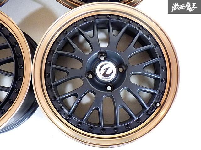 ●MLJ WREST COMPAK-SR 16インチ 6.5J 43 PCD100 4H 4穴 ホイール 4本 1台分 アクア ヤリス フィット スイフト ノート キューブ B-6