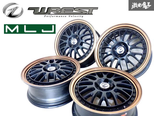 MLJ WREST COMPAK-SR 16インチ 6.5J 43 PCD100 4H 4穴 ホイール 4本 1台分 アクア ヤリス フィット スイフト ノート キューブ B-6