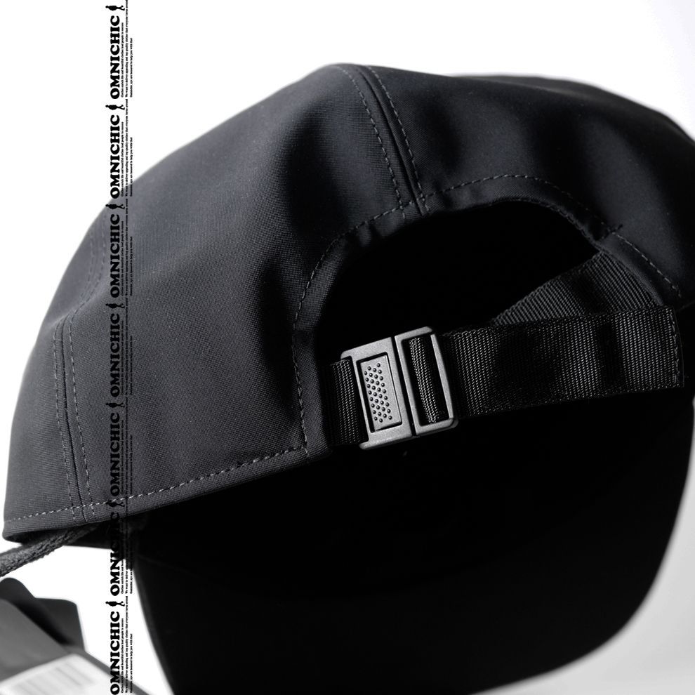  贅沢 Matt Black ライン 安心の MONCLER モンクレール サイド ビック ロゴ マット ナイロン ベース ボール キャップ 56 62 cm程度 ベースボールキャップ キャップ