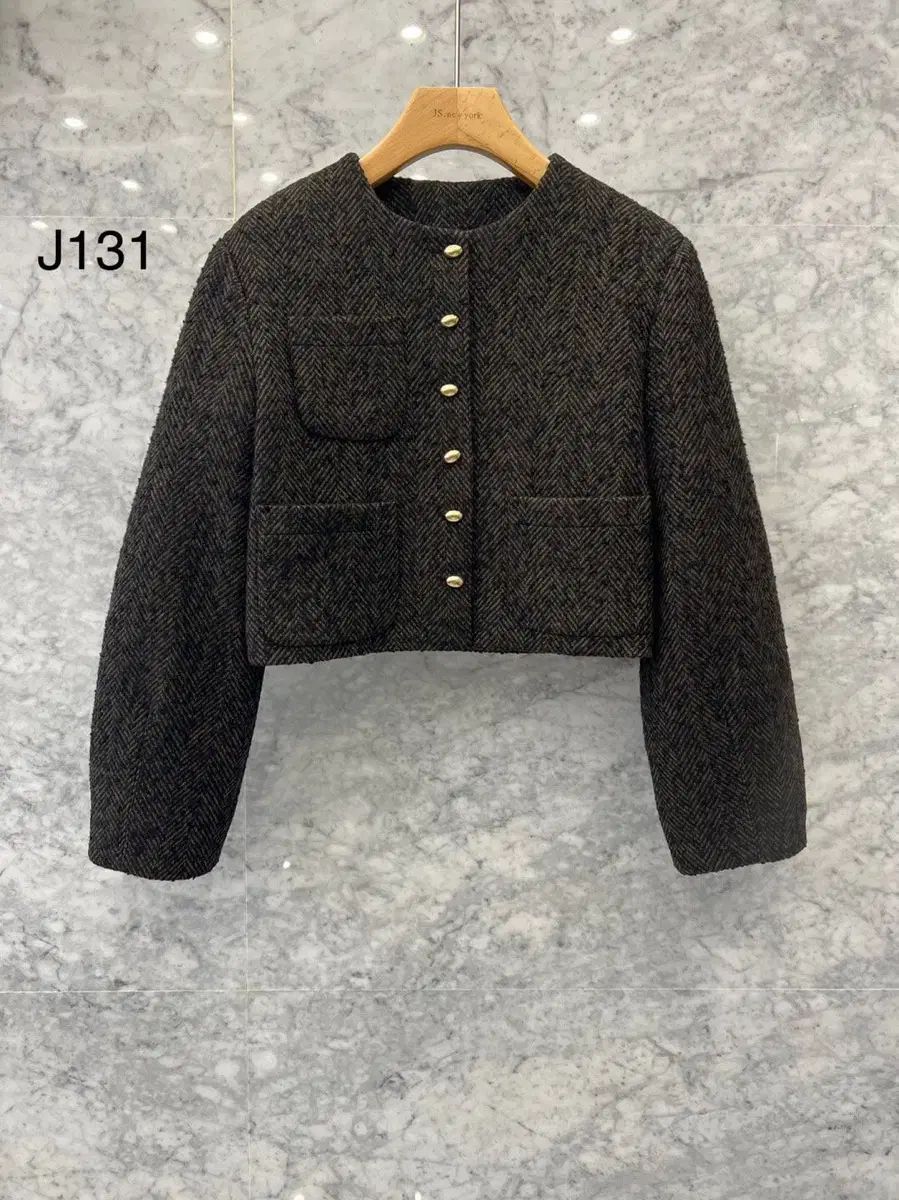 JS NEW YORK スタイル 当日発送 裏地キルティング ヘリンボーン ノー ウールジャケット
