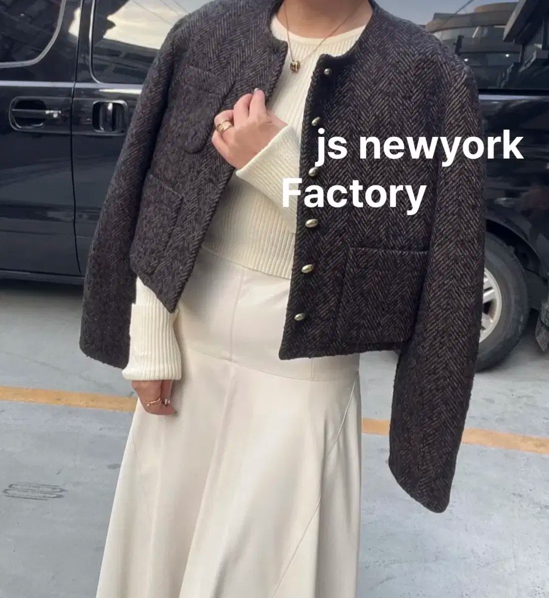 JS NEW YORK スタイル 当日発送 裏地キルティング ヘリンボーン ノー ウールジャケット