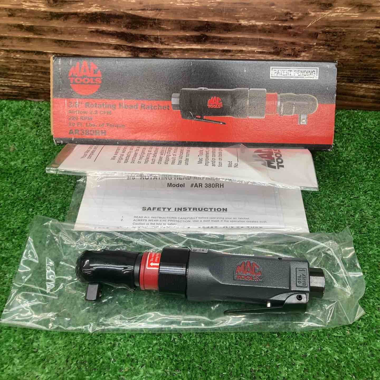 MAC TOOLS マックツールズ 3 8 ドライブ ロータリーヘッド エアラチェット AR3818 川越店