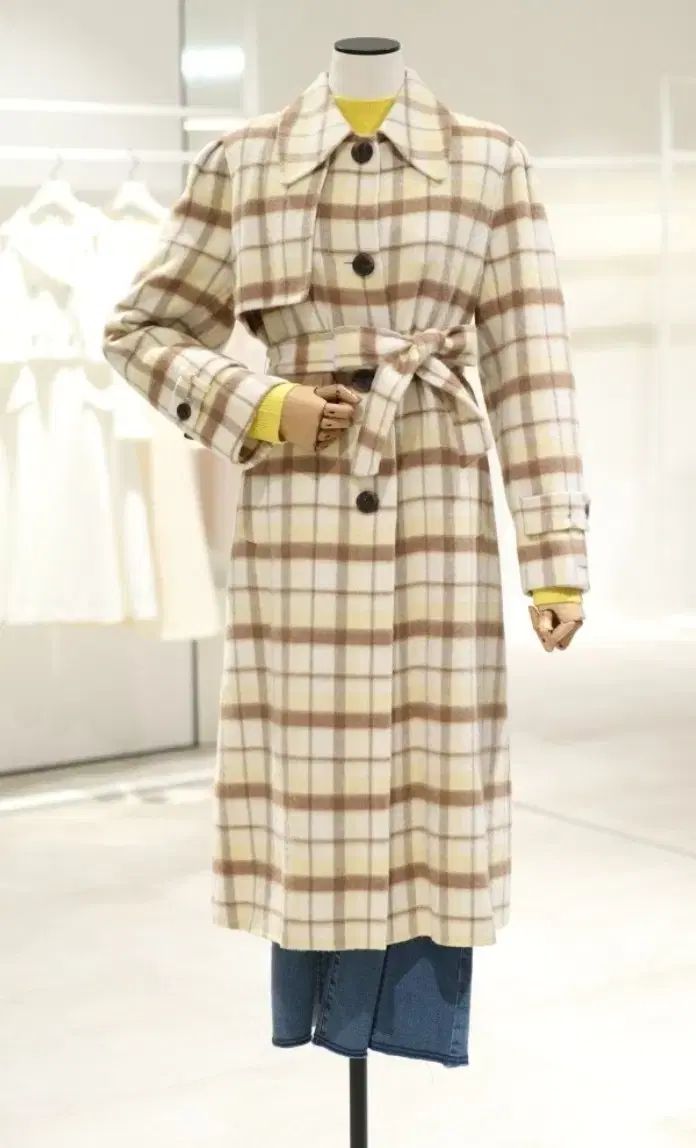 イッミシャ ハンドメイド チェックコート ㅡ
