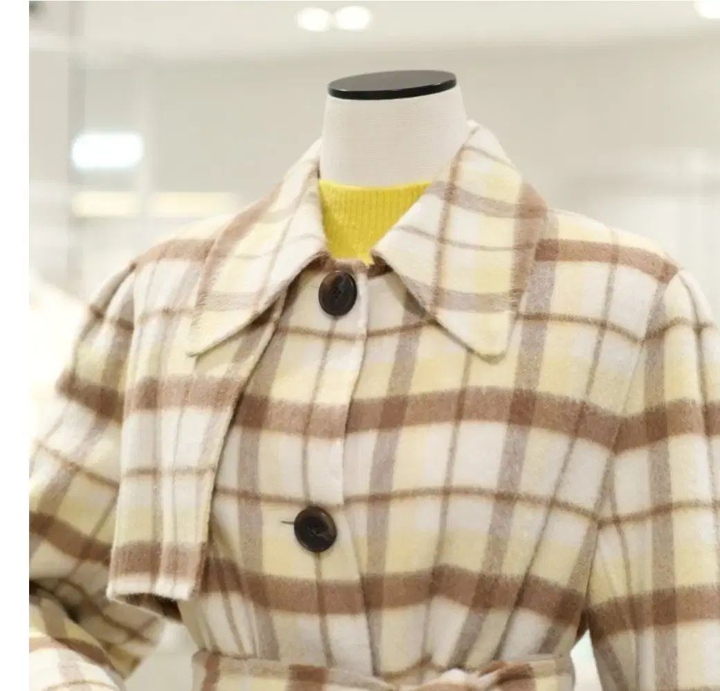 ハンドメイド チェックコート