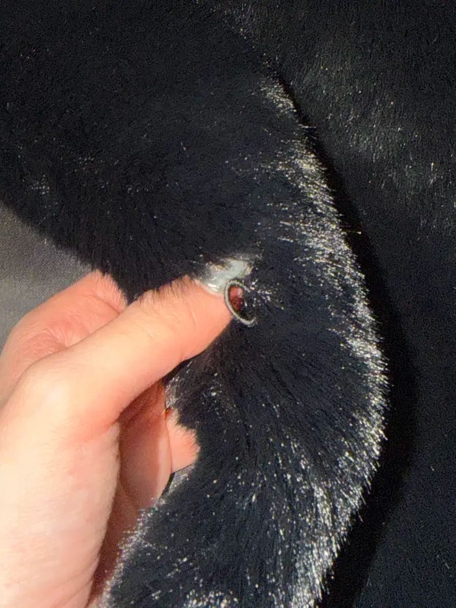 VOV ブラック フード エコファー ロング コート GULLKHAN_COM