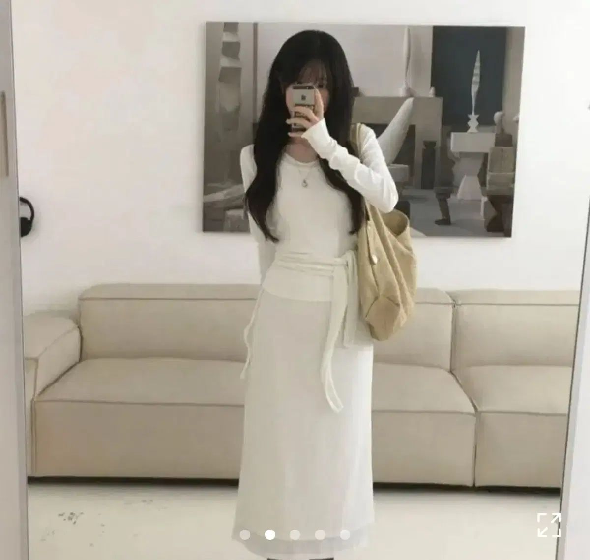 エイブリー アモロソ アイボリー レイヤード ニット Tシャツ スカート 3種 セット