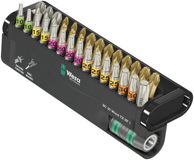 【送料無料】WERA ヴェラ 30本組 木工作業用ビットセット 057436