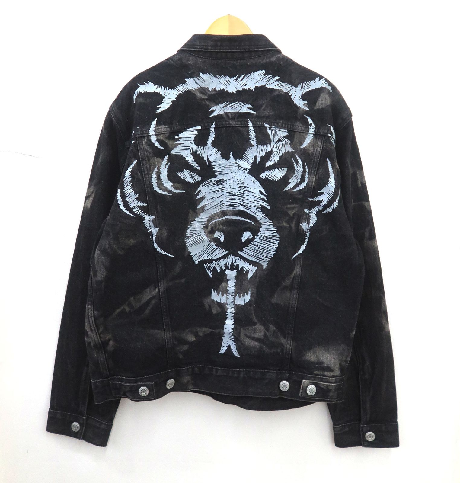 MISHKA ミシカ MSS200510 OVERSIZE ADDER プリント ブリーチ加工 