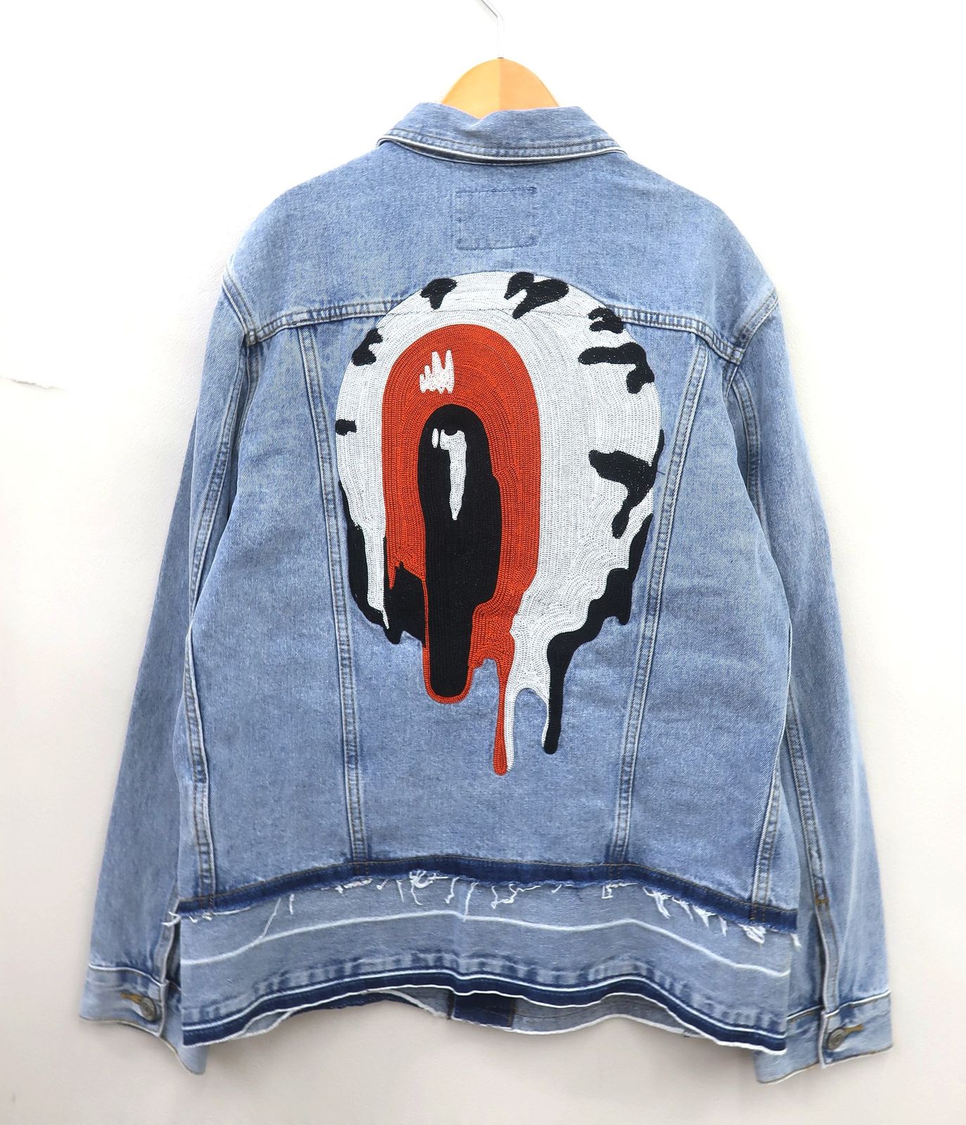 MISHKA ミシカ MSS200512 刺繍 ダメージデニムジャケット 未使用美品 S