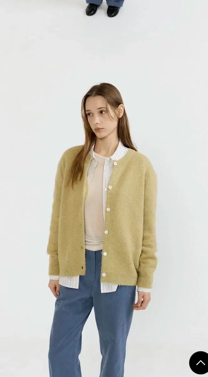 アセー グランマ アルパカ カーディガン アボカド カーディガン