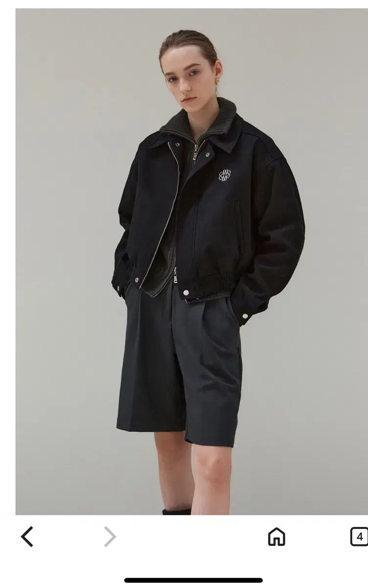 NICK-NICOLE ニック-ニコル セミクロップド ジャケット