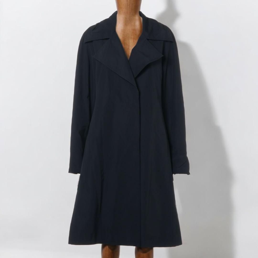 マックスマーラ スプリング ベルテッド オーバー コート ネイビー ベルト 女性