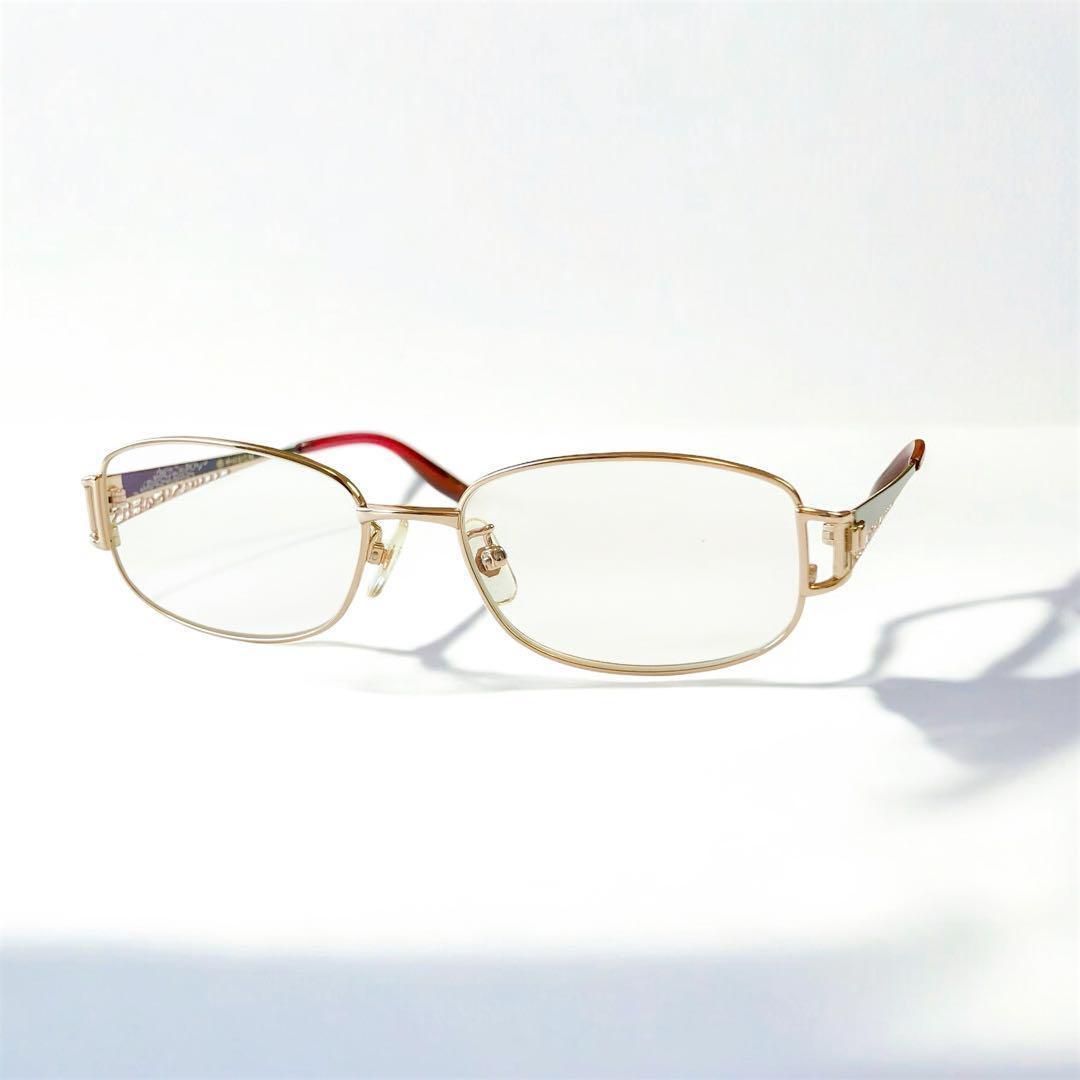 中村勘三郎 206 サングラス 金具 ロゴ レディース 眼鏡小物チタン ゴールド