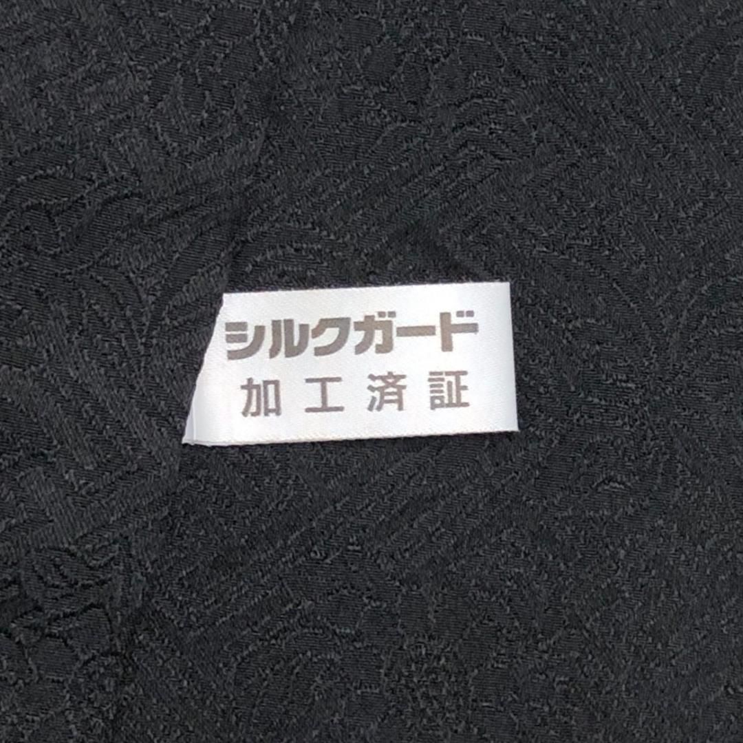 ☆ 訪問着 総絞り 花模様 地紙 黒色 しつけ糸 ふくよかサイズ K-5398 訪問着 総絞り 花柄模様 黒色 モノトーン K-4777 - メルカリ
