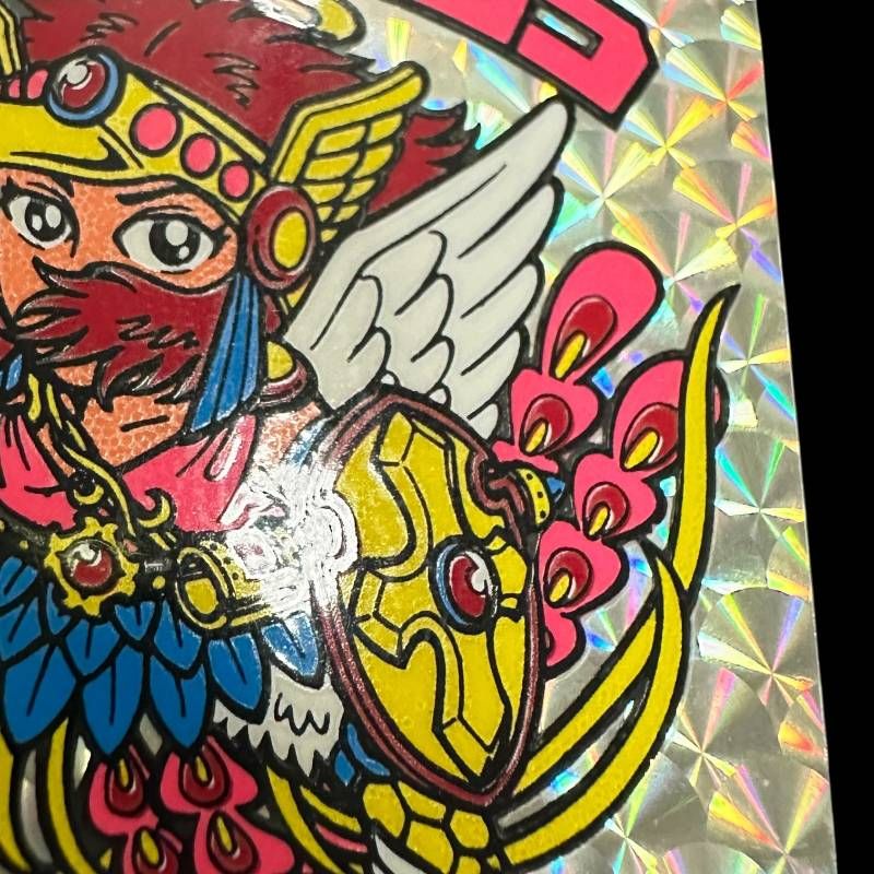 旧ビックリマン ヘッドロココ ロッテ 悪魔VS天使シール 扇プリズム仕様
