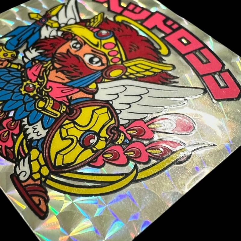 旧ビックリマン ヘッドロココ ロッテ 悪魔VS天使シール 扇プリズム仕様