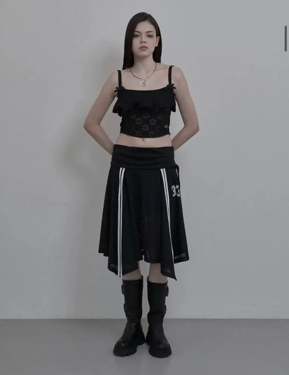 セットアップエクスCK 33SPORTY SKIRT BLACK