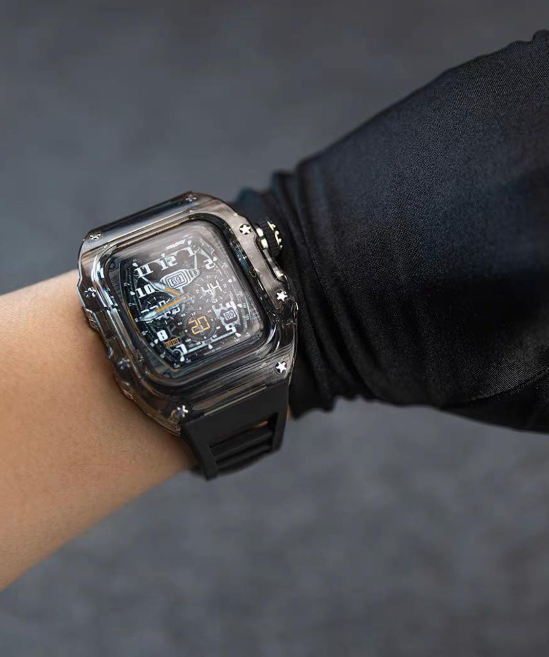  ウルトラ49 mm ultra 2 アップルウォッチバンド ラバーベルト カバー Apple Watch ケース スポーツ用r 5 ラバーベルト 時計