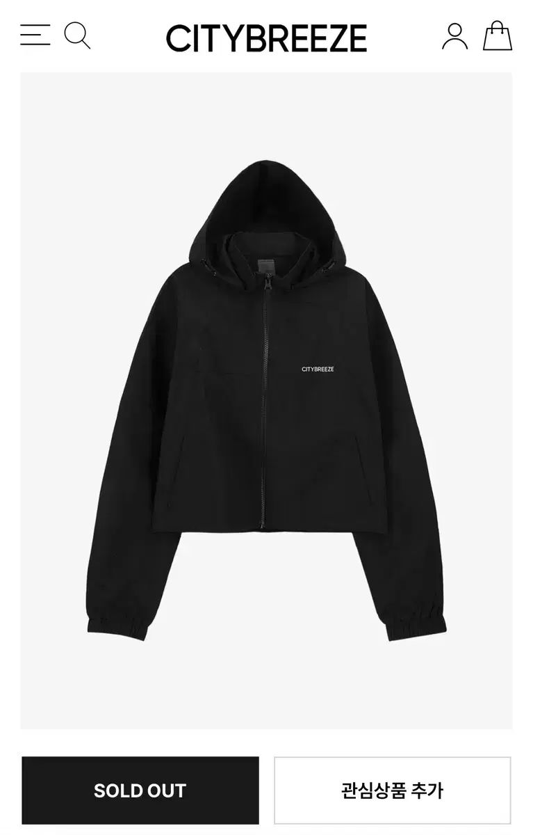 シティブリーズ ナイロン クロップド フーディー アウター