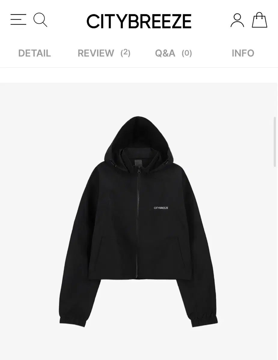 シティブリーズ ナイロン クロップド フーディー アウター