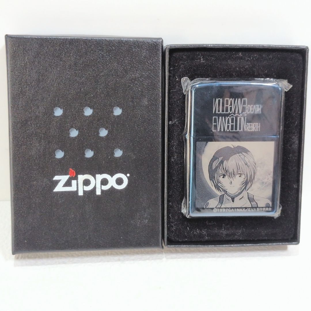 新世紀エヴァンゲリオン Zippo オイルライター TYPE-BLUE Death 綾波レイ ガイナックス ヱヴァンゲリヲン新劇場版 シリアルナンバー き