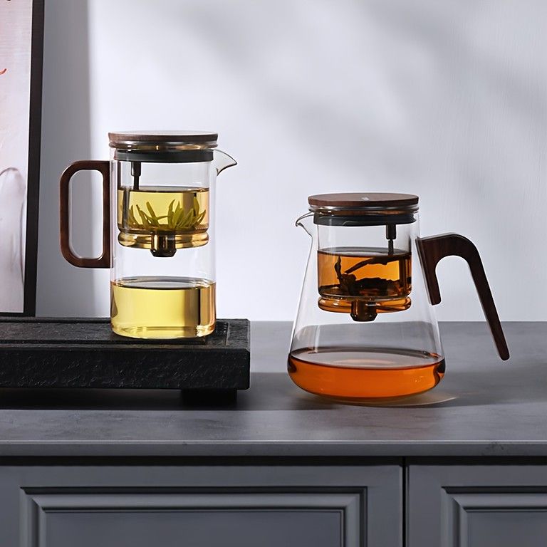 大容量 磁気濾過 ガラスティーポット ボンストン ホーム 内蔵式フィルター付き 500ml 800ml 選べる2サイズ お茶 コーヒー ハーブティー用 ティータイムを豊かに 800MLティーポット 1 150mlカップ 4 NEXPOTALLINN_EU