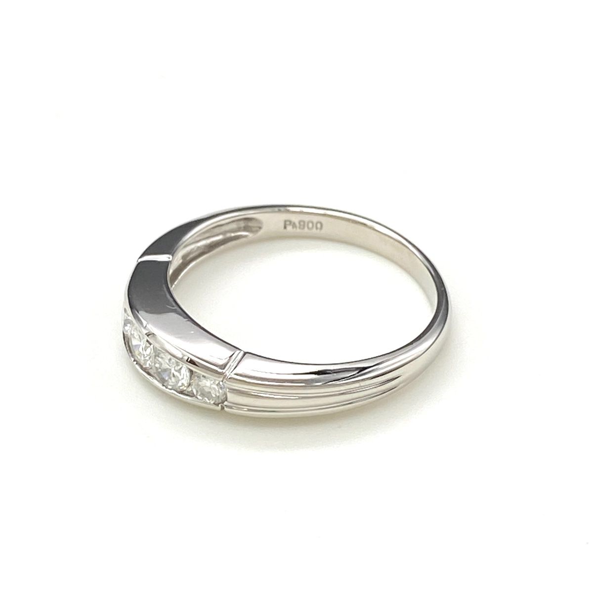 メレダイヤ デザインリング プラチナ 指輪 リング 15号 Pt850 ダイヤモンド レディース