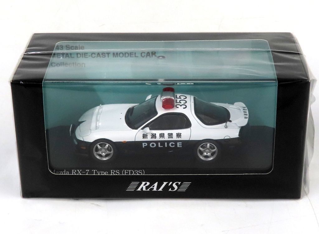 新品】ミニカー 1/43 マツダ RX-7 Type RS (FD3S) 2019 新潟県警察交通部