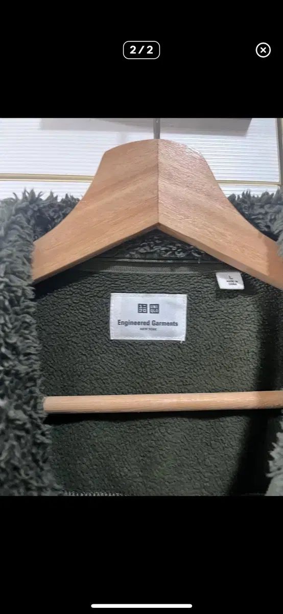 ユニクロ x エンジニアードガーメンツ フリース ジャケット オリーブ L