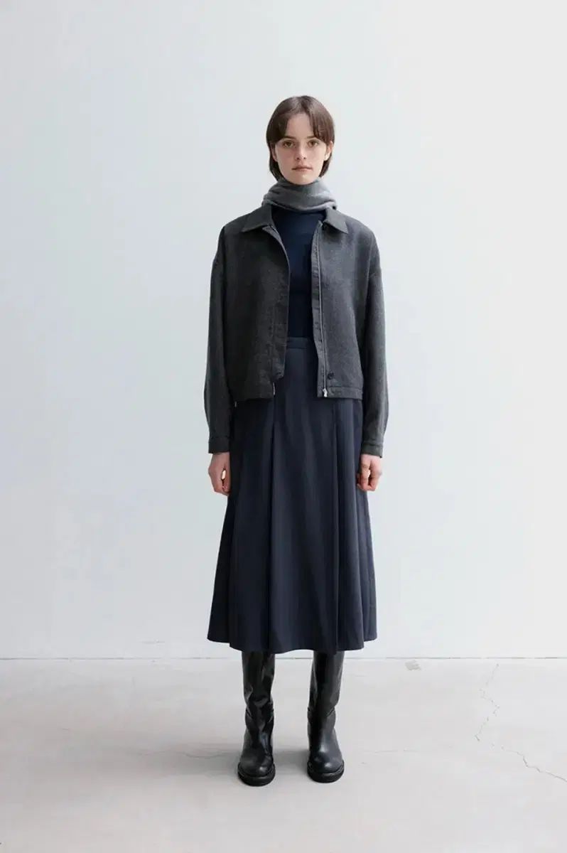 Lfm ウール プリーツ スカート m