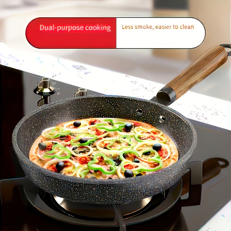 ノンスティック フライパンセット IH ガス火対応 | ステーキ|目玉焼き|パンケーキ調理＆アウトドアキャンプに最適 | 焦げ付きにくい加工で手軽にお手入れ 五点セット 24CM 26CM 28CM 30CM 32CM WWW_SKLAD-KIRPICHA_RU