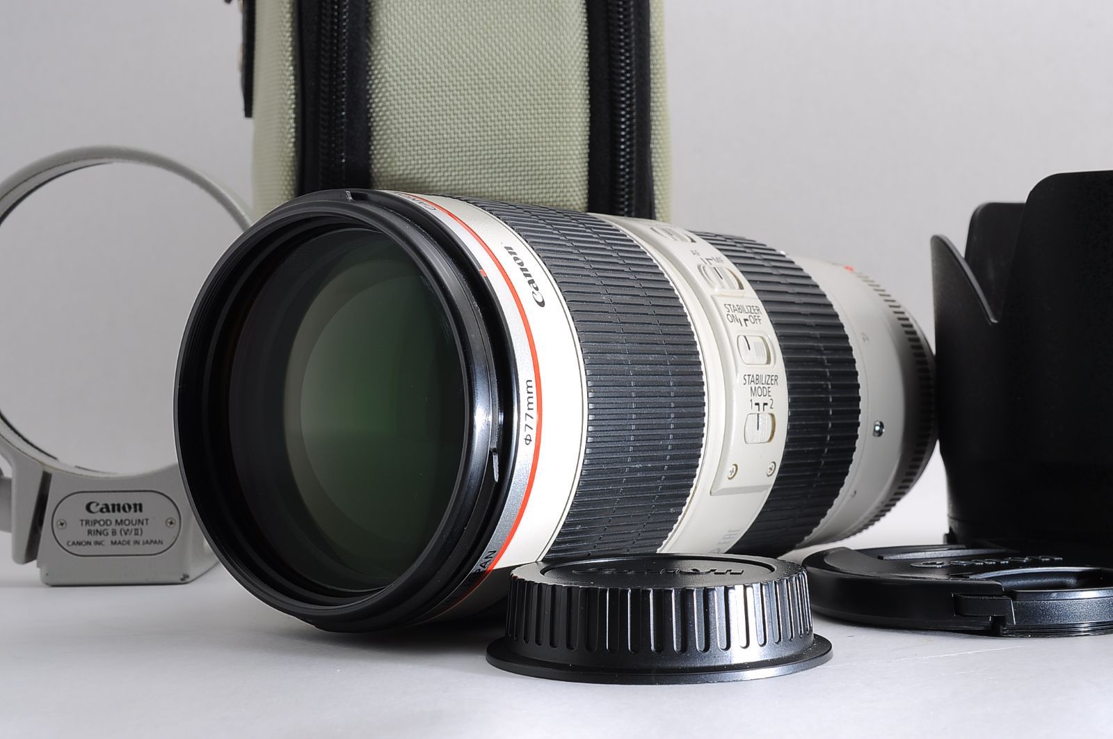 上品 Canon キヤノン EF 70-200mm F2.8 L IS II USM 大口径望遠ズームレンズ