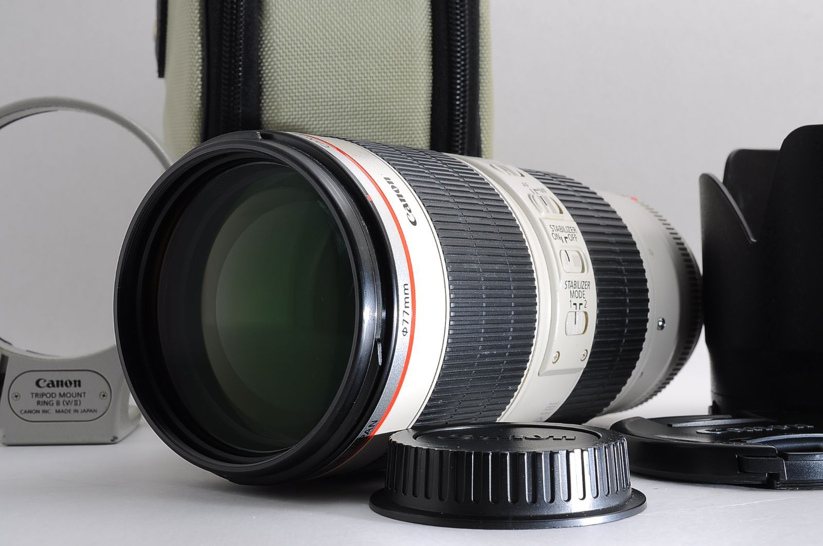 上品 Canon キヤノン EF 70 200 mm F 2 8 L IS II USM 大口径望遠ズームレンズ