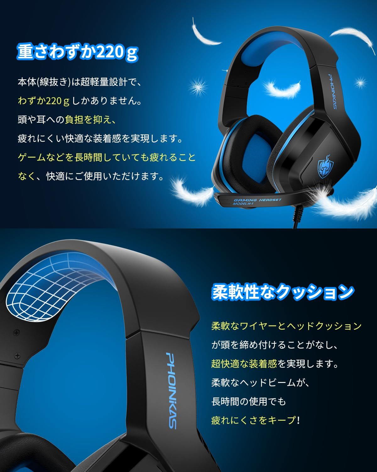 コメリ ノイズ キャンセ リング ゲームヘッドホン ゲーミング