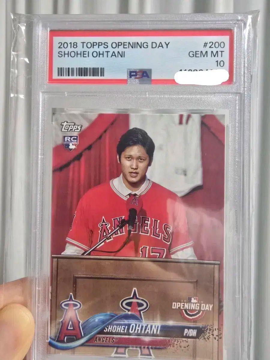 大谷 ルーキーカード psa10 2018 topps opening day sh
