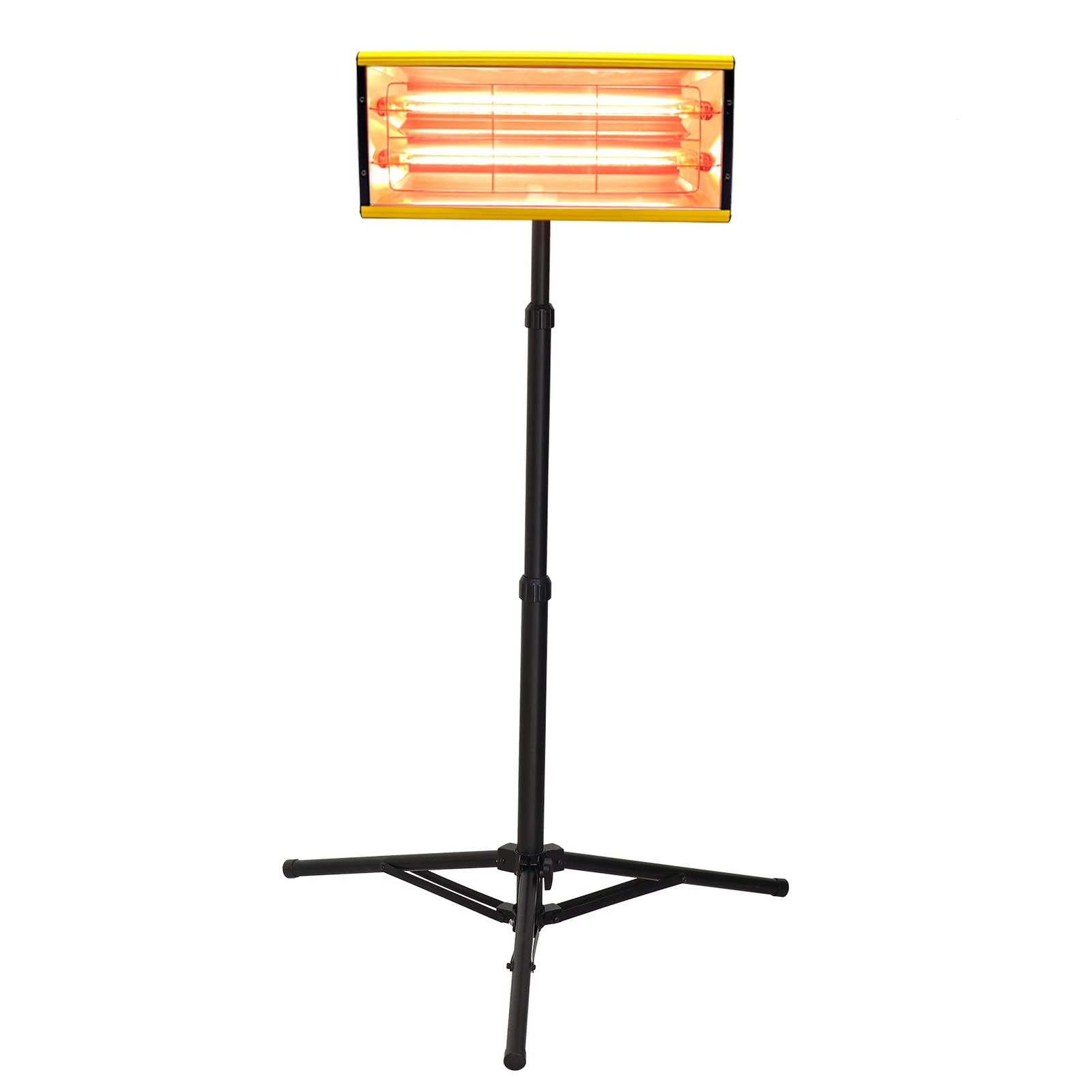 MFUZOP 2000W 塗装ヒーター 赤外線ヒーター 塗装 ブラケット付き リフト高さ調節 スマートタイマースイッチ 高い熱効率 速乾性 車体修理 ペイントランプ カーフィルムのコーティング 家具の部分乾燥に使用