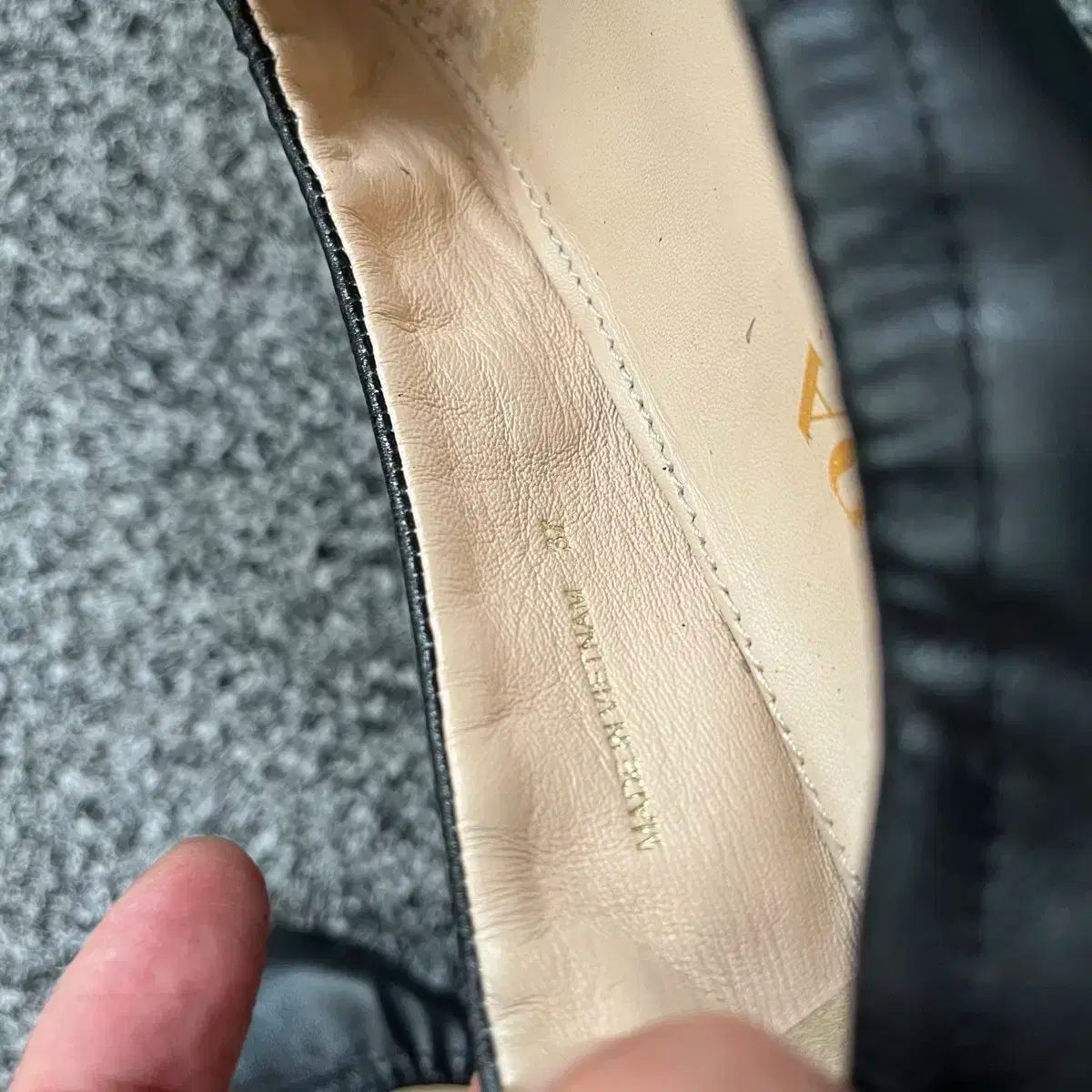 リボン フラットシューズ