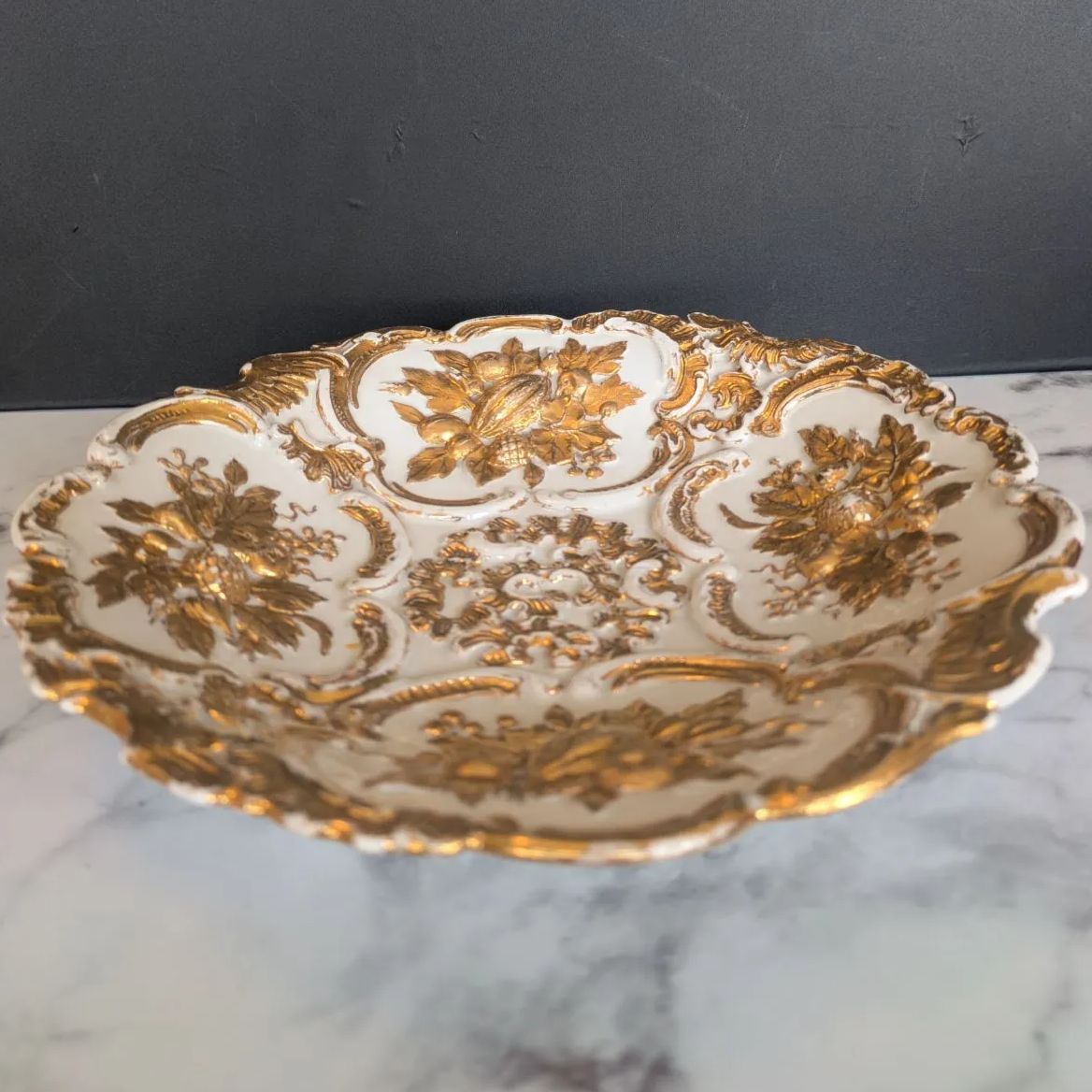 23cm マイセン MEISSENゴールドレリーフ キャビネットプレート ロココ WWW_SKLAD-KIRPICHA_RU