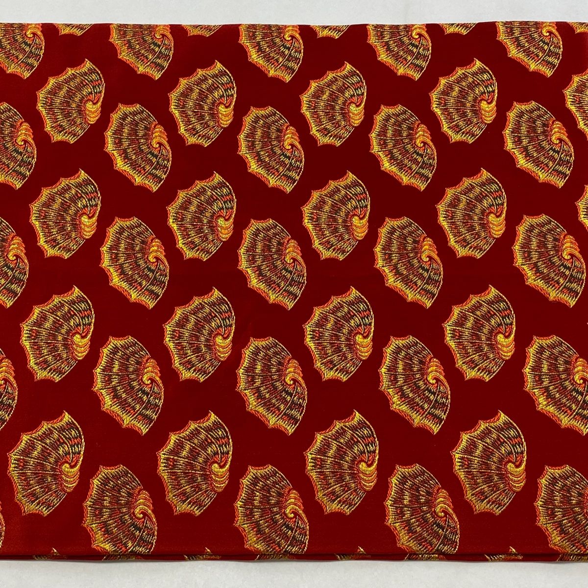 龍村 彩貝紋様 着物帯 開き名古屋帯 龍村 開き名古屋帯 彩貝紋様